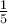 \frac{1}{5}