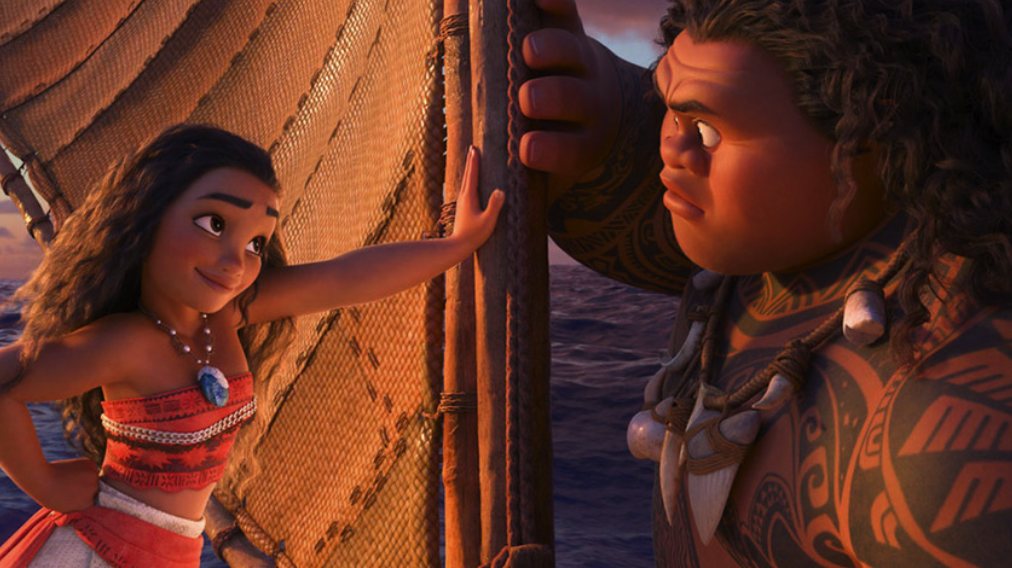 A picture of Moana from the movie
