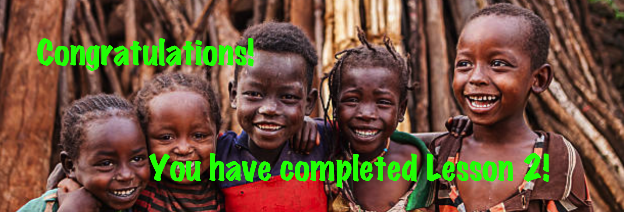 Happy children from Africa